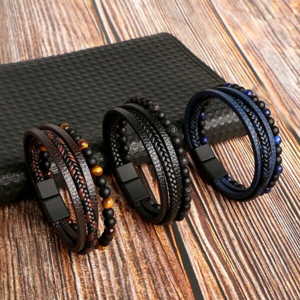 Men leather bracelet